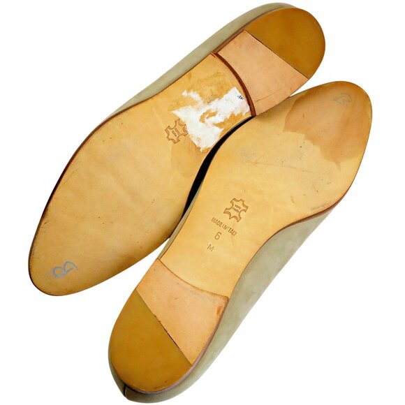 Calvin Klein CK Monogram Green Suede Loafers - Size 6M - Made in Italy - Vintage - Picture 5 of 5